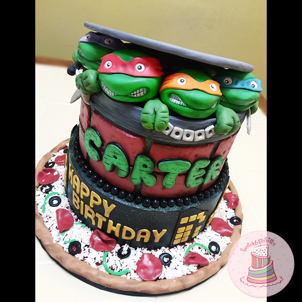 Teenage Mutant Ninja Turtle Cake III - Sprinkle Me Silly photo