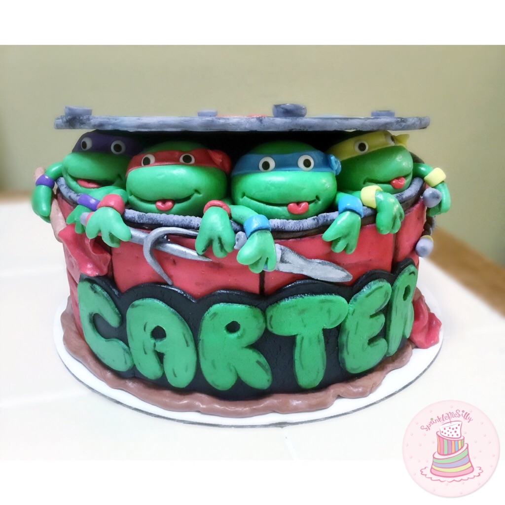 Teenage Mutant Ninja Turtle Cake - Sprinkle Me Silly photo