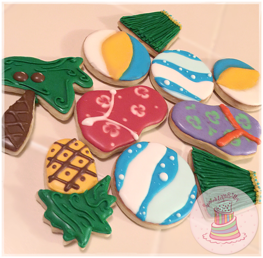 Beach Luau Cookies - Sprinkle Me Silly photo