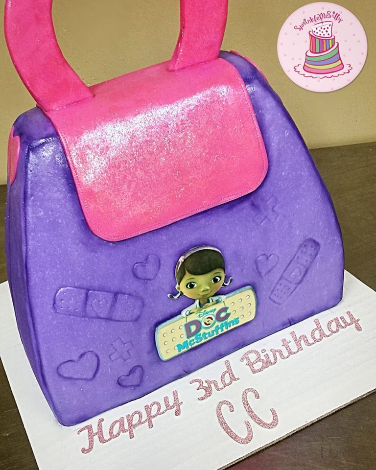 Doc McStuffin Bag Cake - Sprinkle Me Silly photo