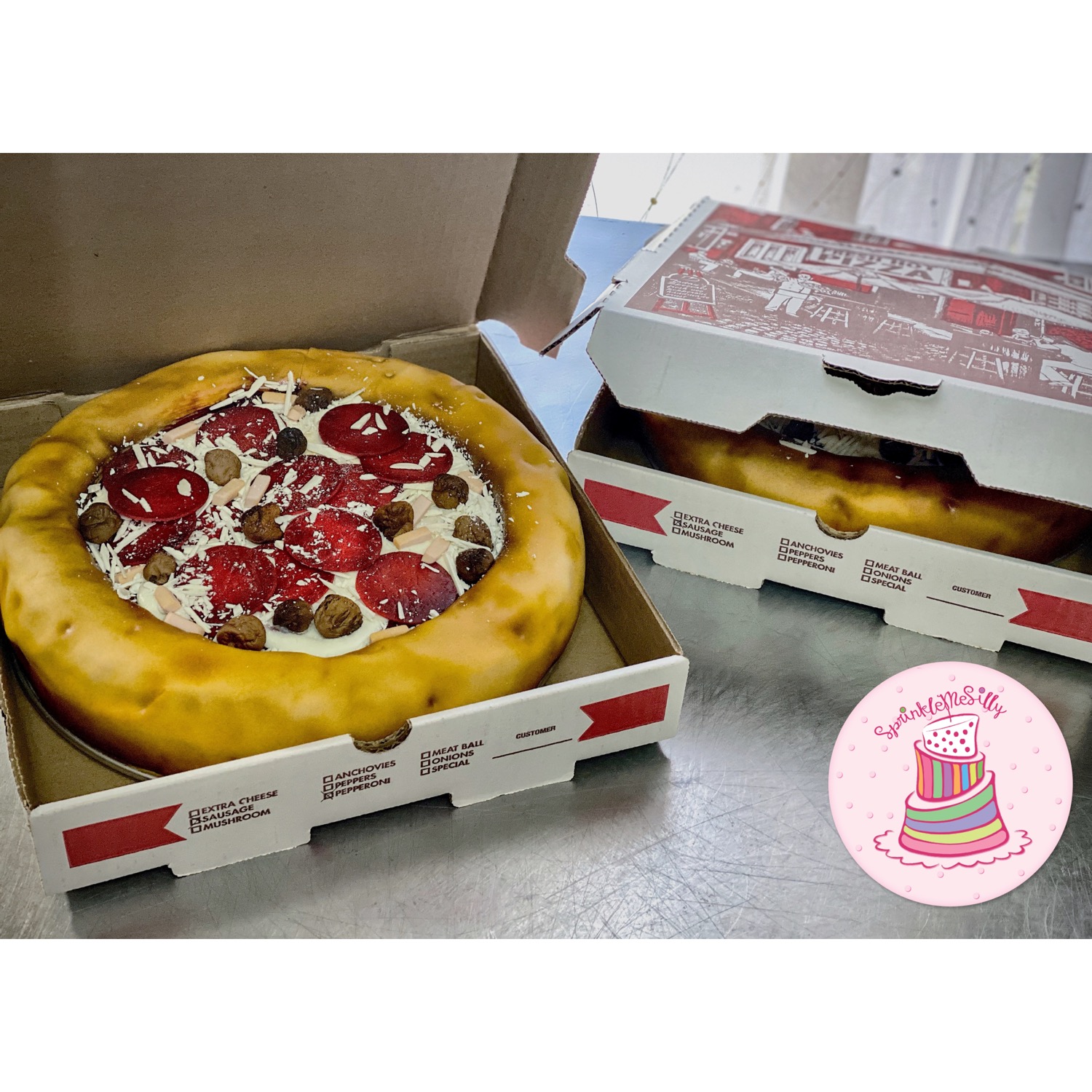 Pizza Cake - Sprinkle Me Silly photo