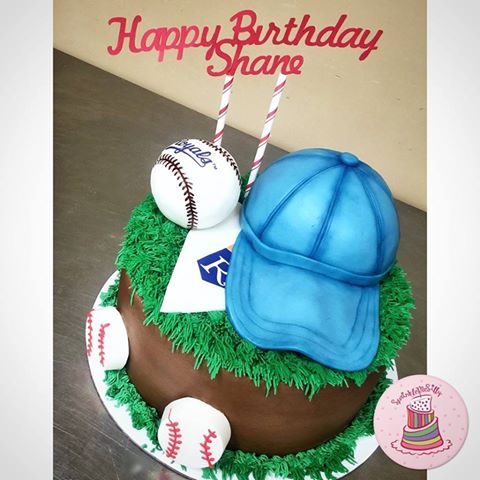 KC Royals Baseball Cake - Sprinkle Me Silly photo