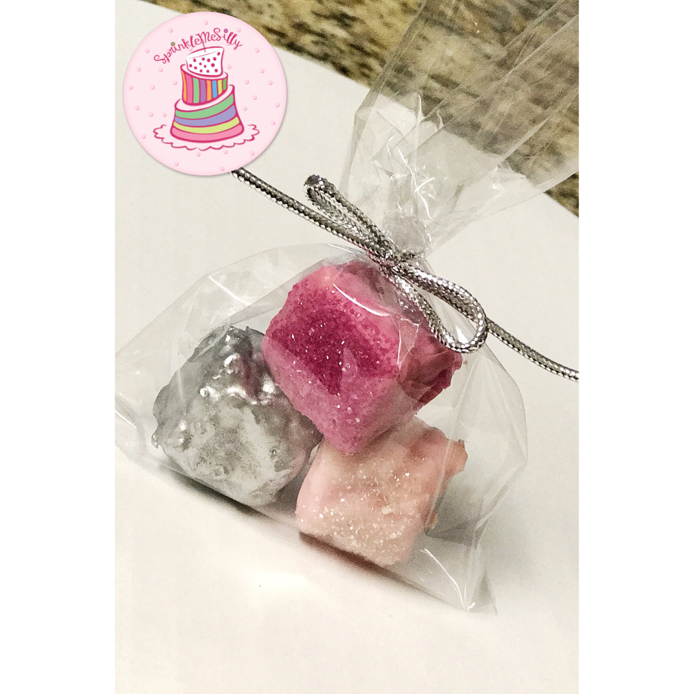 Mini Rice Krispy Square Bites - Sprinkle Me Silly photo