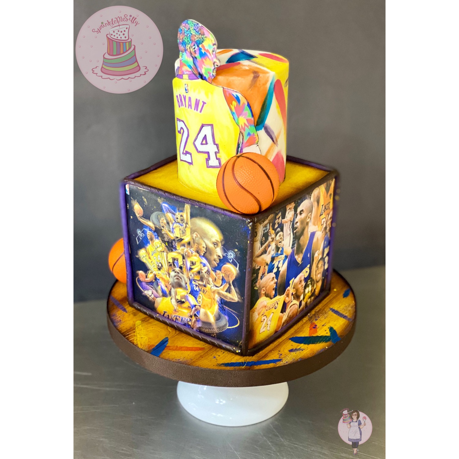 Kobe Bryant Cake - Sprinkle Me Silly photo