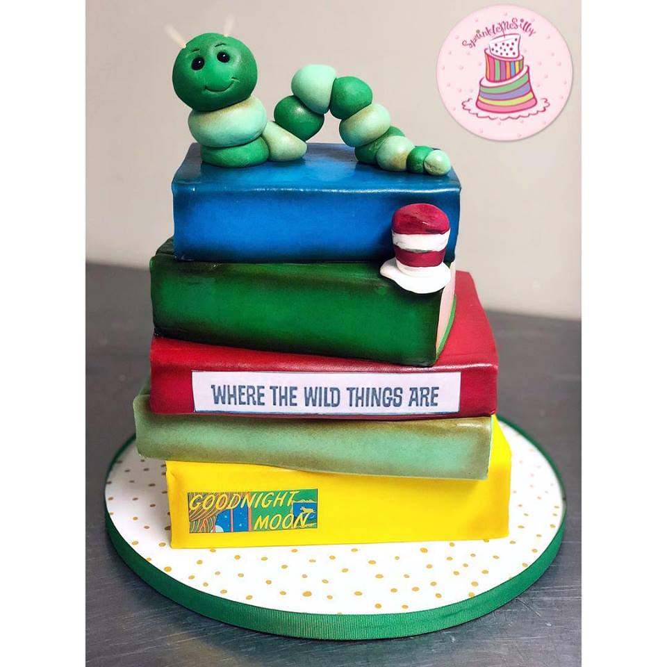 Bookworm Cake - Sprinkle Me Silly photo