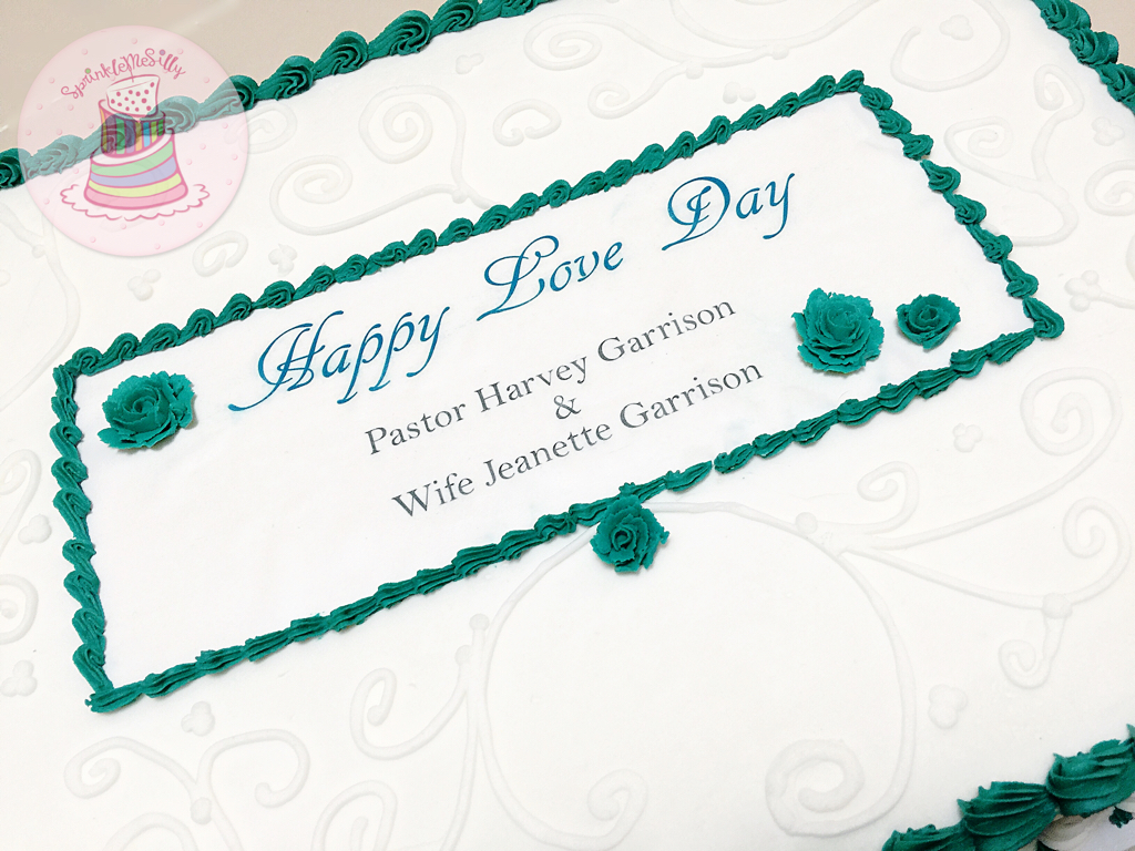 Happy Love Day Sheet Cake - Sprinkle Me Silly photo