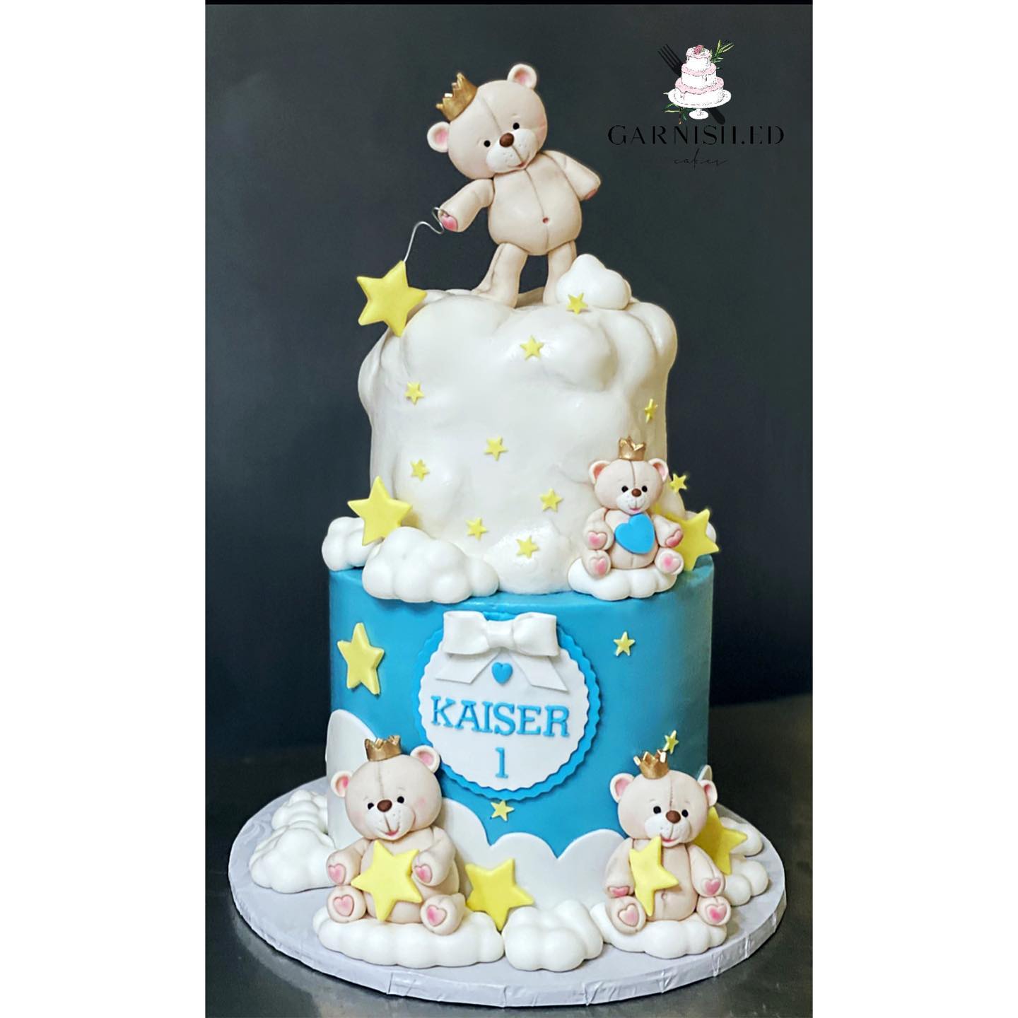 Teddy Bear Cloud Cake - Sprinkle Me Silly photo
