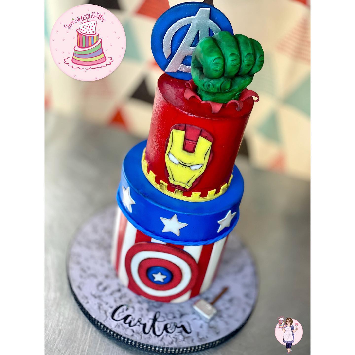 Super Hero Cake - Sprinkle Me Silly photo