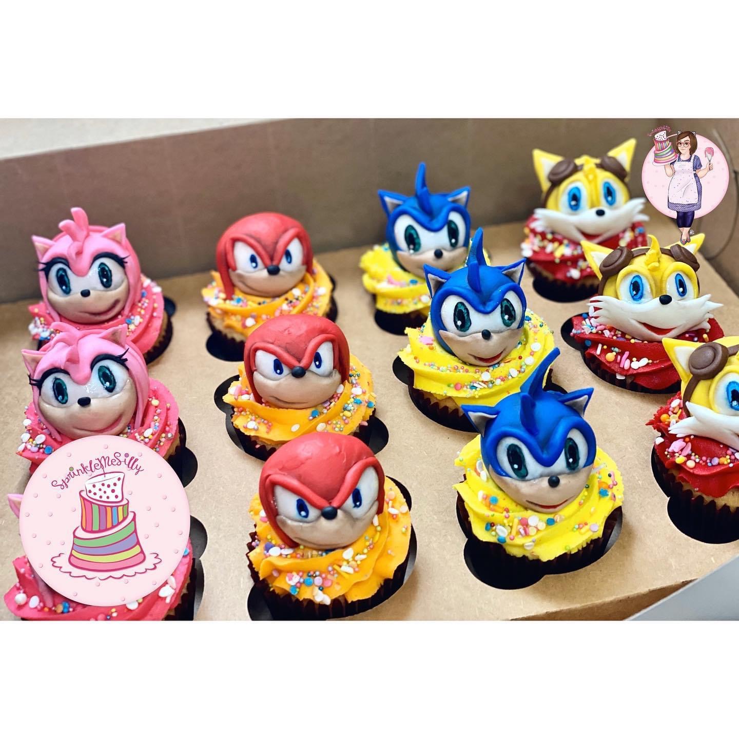 Sonic the Hedgehog Cupcakes - Sprinkle Me Silly photo