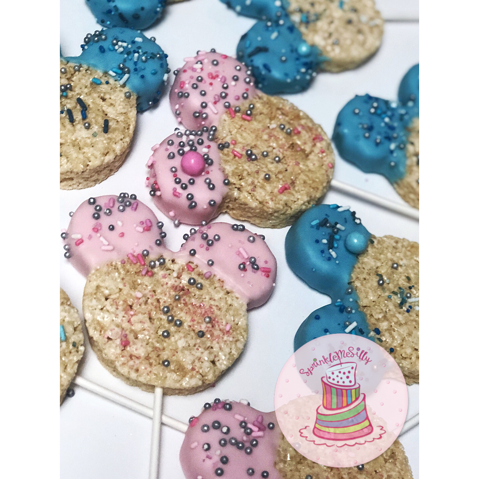 Mickey Mouse Rice Krispy Treats - Sprinkle Me Silly photo