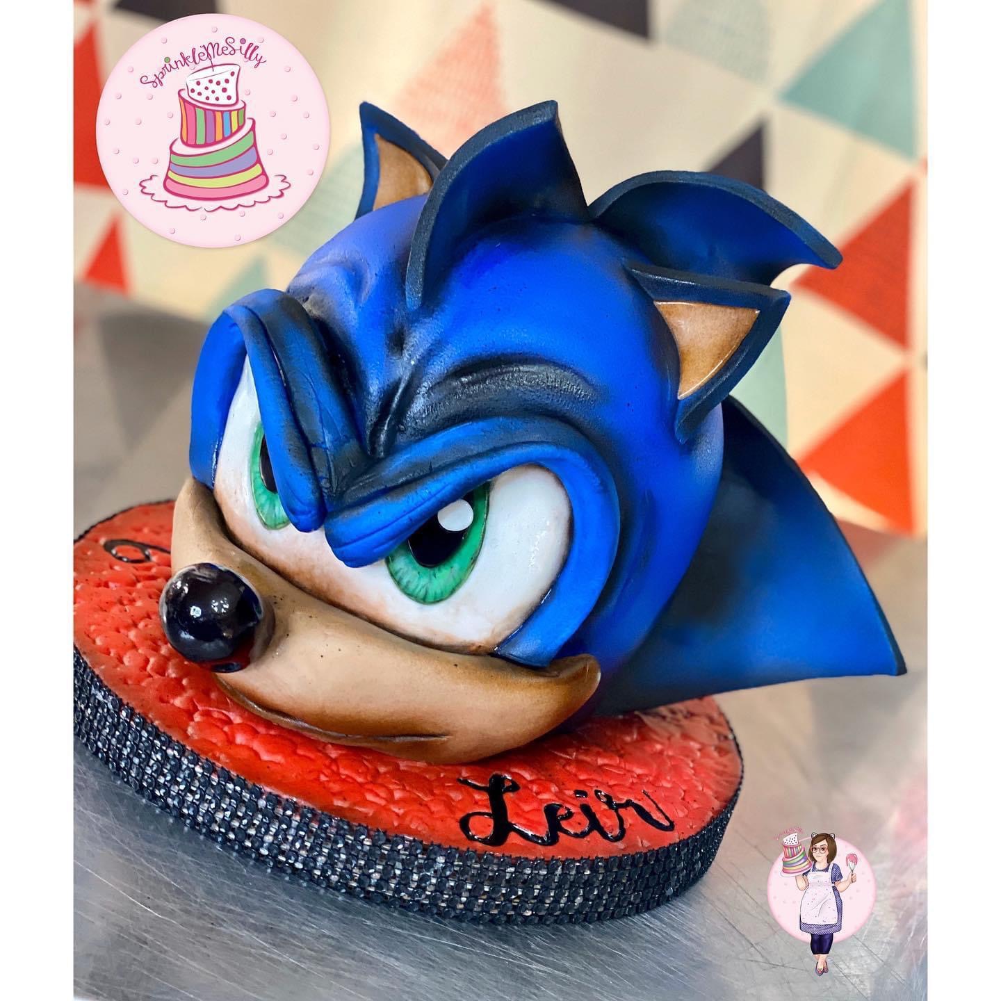 Sonic the Hedgehog Cake - Sprinkle Me Silly photo