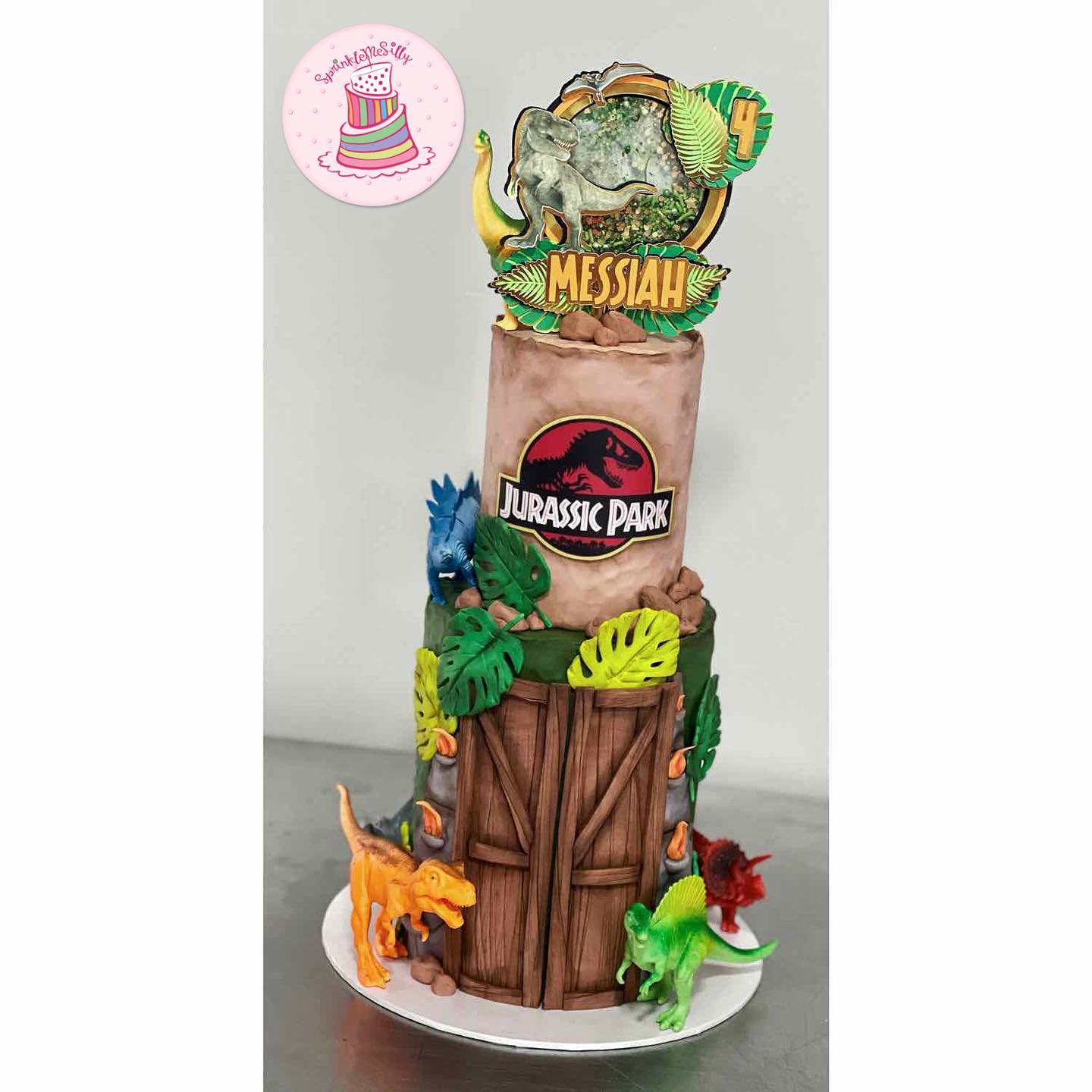 Jurassic Park Cake - Sprinkle Me Silly photo