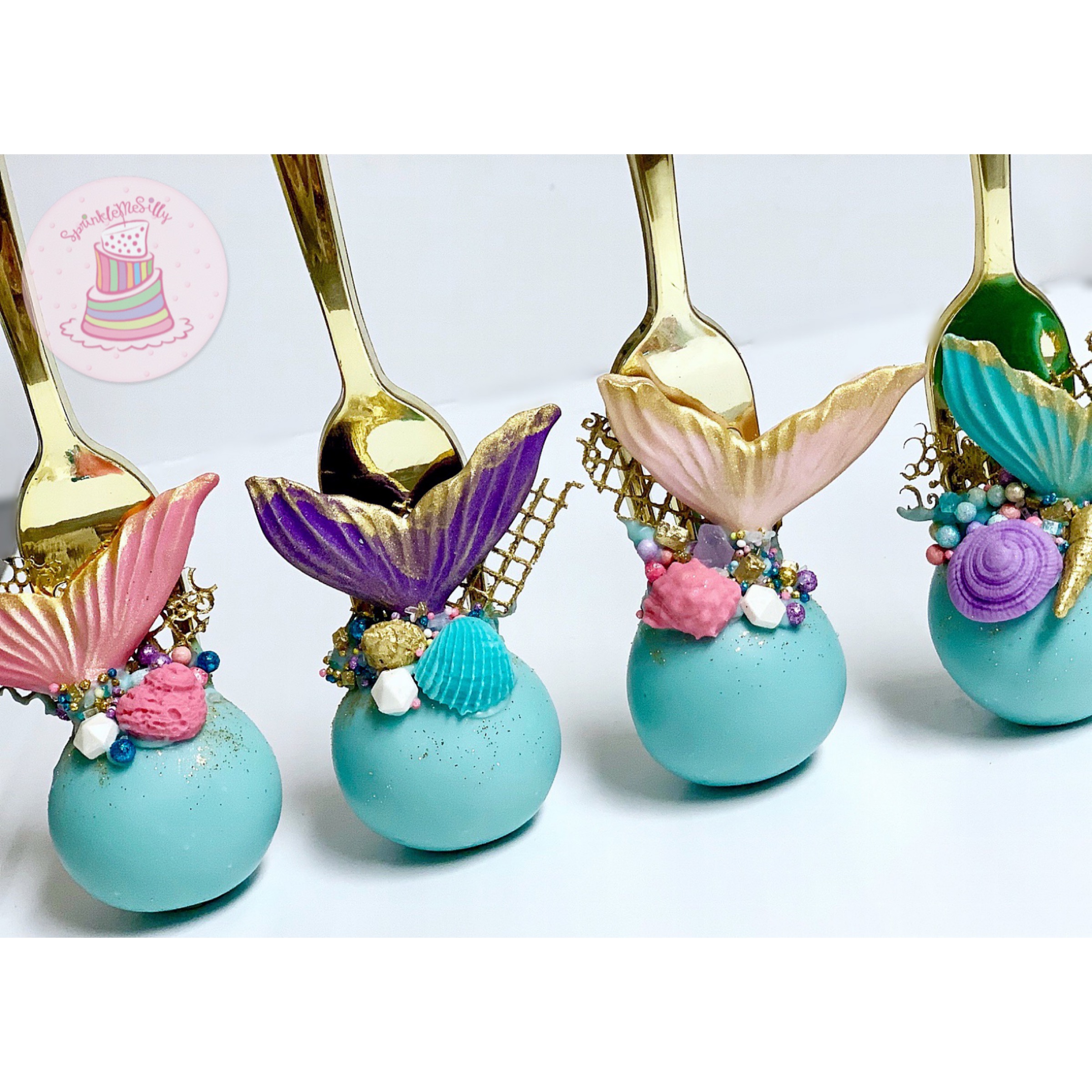 Mermaid Tail Cake Pops - Sprinkle Me Silly photo