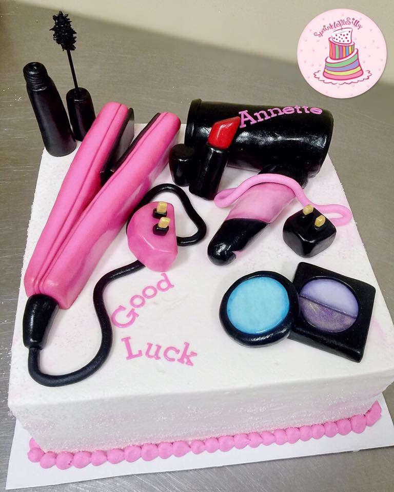 Beauty School Cake - Sprinkle Me Silly photo