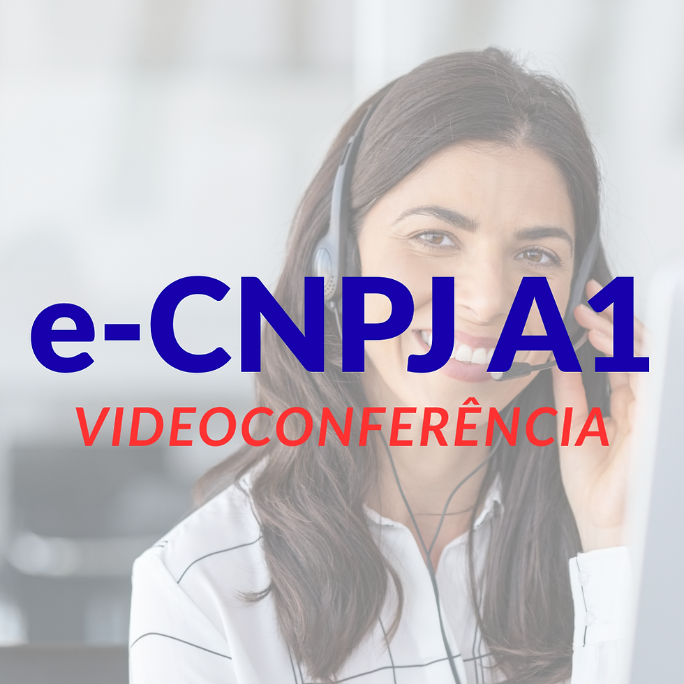 Miniatura: e-CNPJ A1 | Certificado Digital Pessoa Jurídica | 1 ano | Por Videoconferência