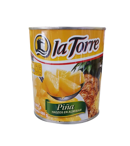 Piña en almíbar trozos 800 gr | La nueva Alpina