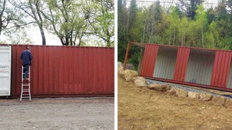 Compró algunos contenedores y los convirtió en una increíble mansión