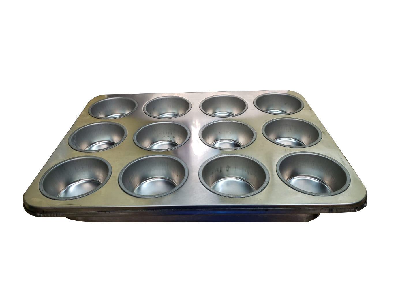 Molde aluminio placa panque 12 pzas.