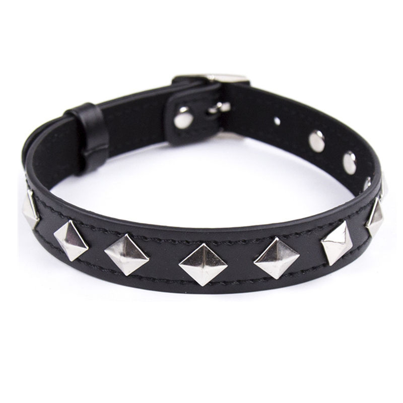 Thumbnail: Black Leather Eye Mask and Collar 