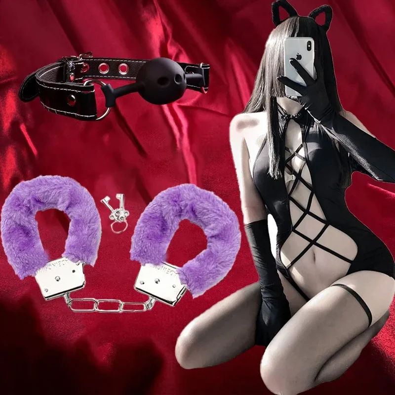 Thumbnail: Plush Handcuffs Sex Supplies