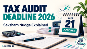 Tax Audit Deadline 2026: What the Saksham Nudge Means for Your Business