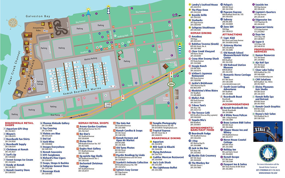 City Of Kemah Walking Map