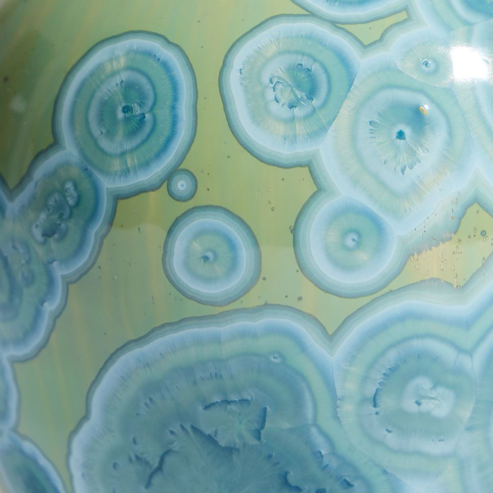 Thumbnail: Aquamarine Crystalline Vase- Medium