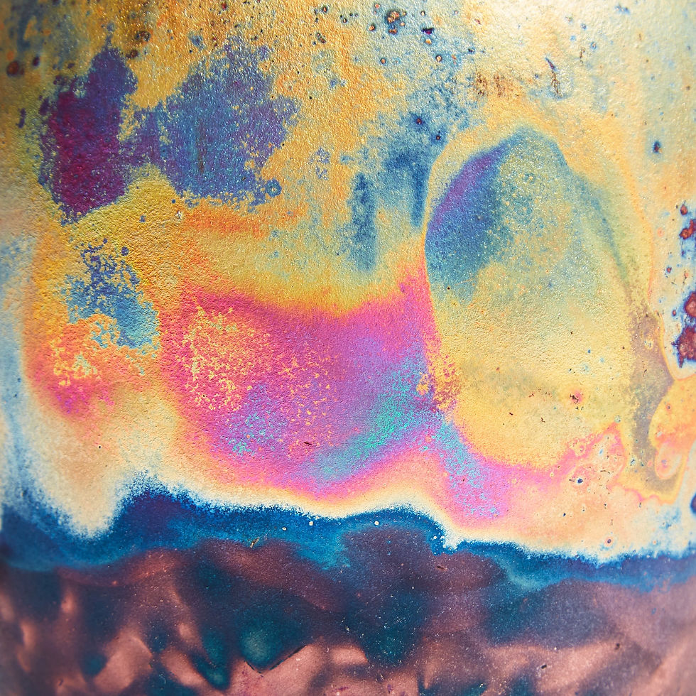 Thumbnail: Raku Bottle Vase - Medium CH16