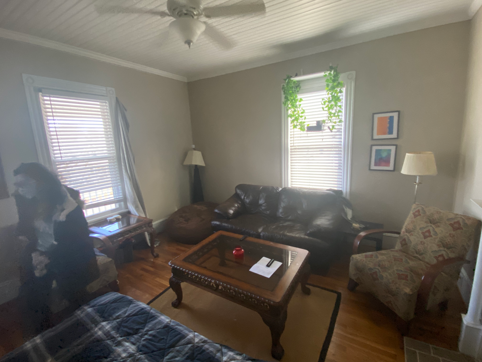 the living room before
