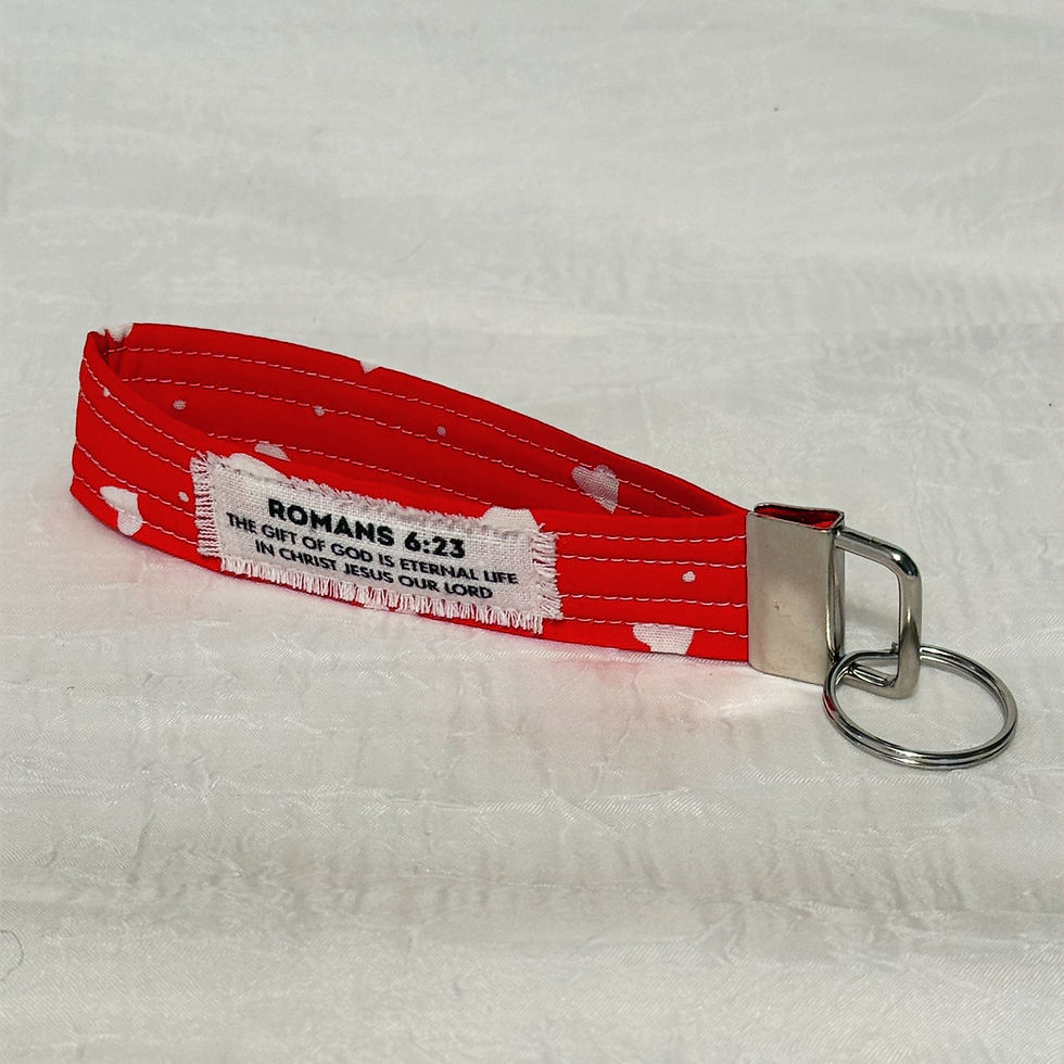 Thumbnail: Key Wristlet - Romans 6:23