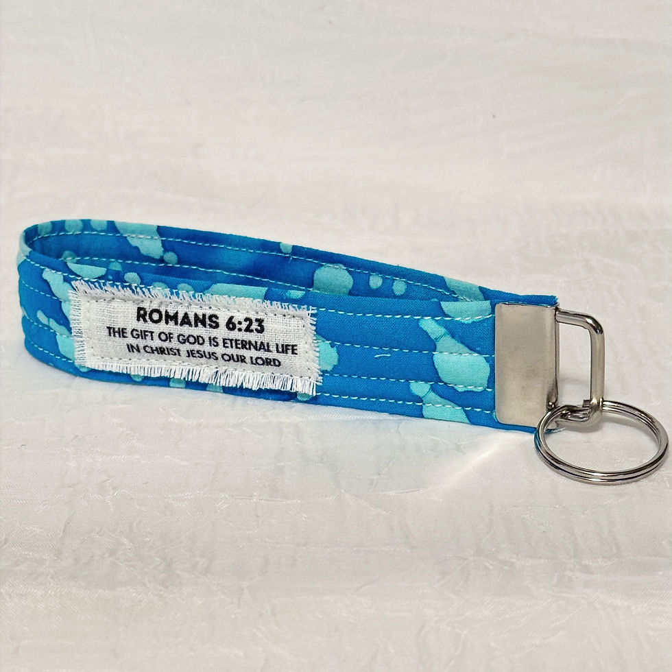 Thumbnail: Key Wristlet - Romans 6:23