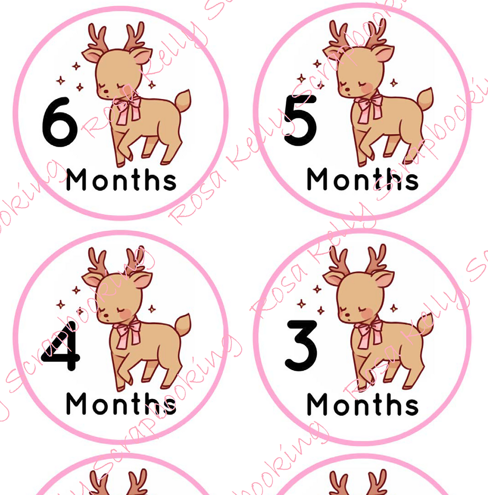 Baby Girl Deer Tags