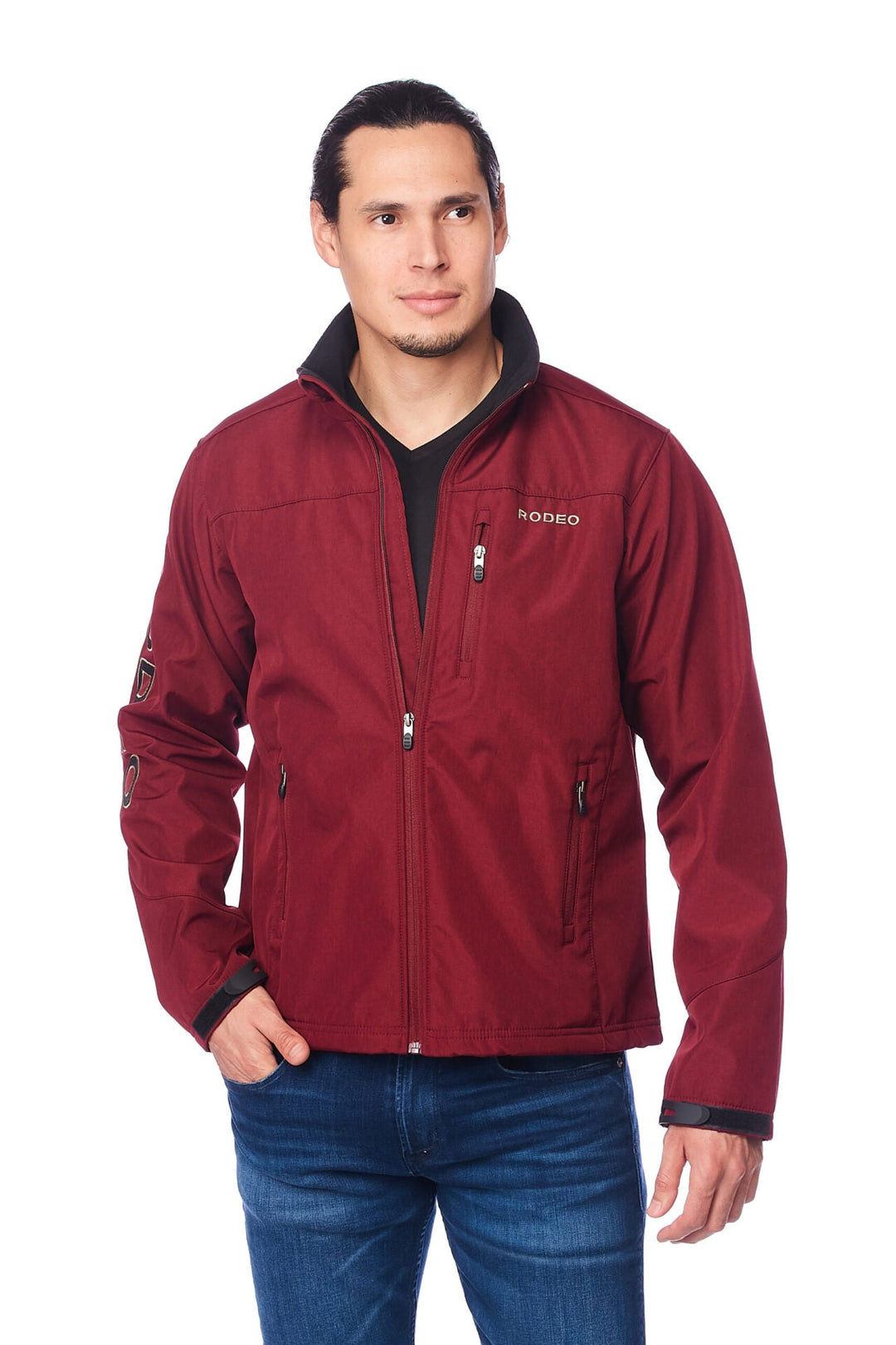 RODEO JACKET BURGUNDY -BLACK