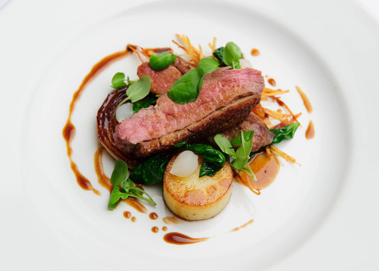 delicious food in high class restaurant
