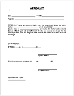 Affidavit-Form