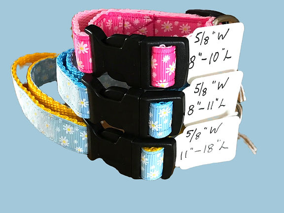 Narrow 5/8" Collars for small Dogs