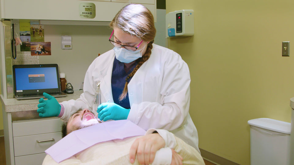 Local Dentist and Patient