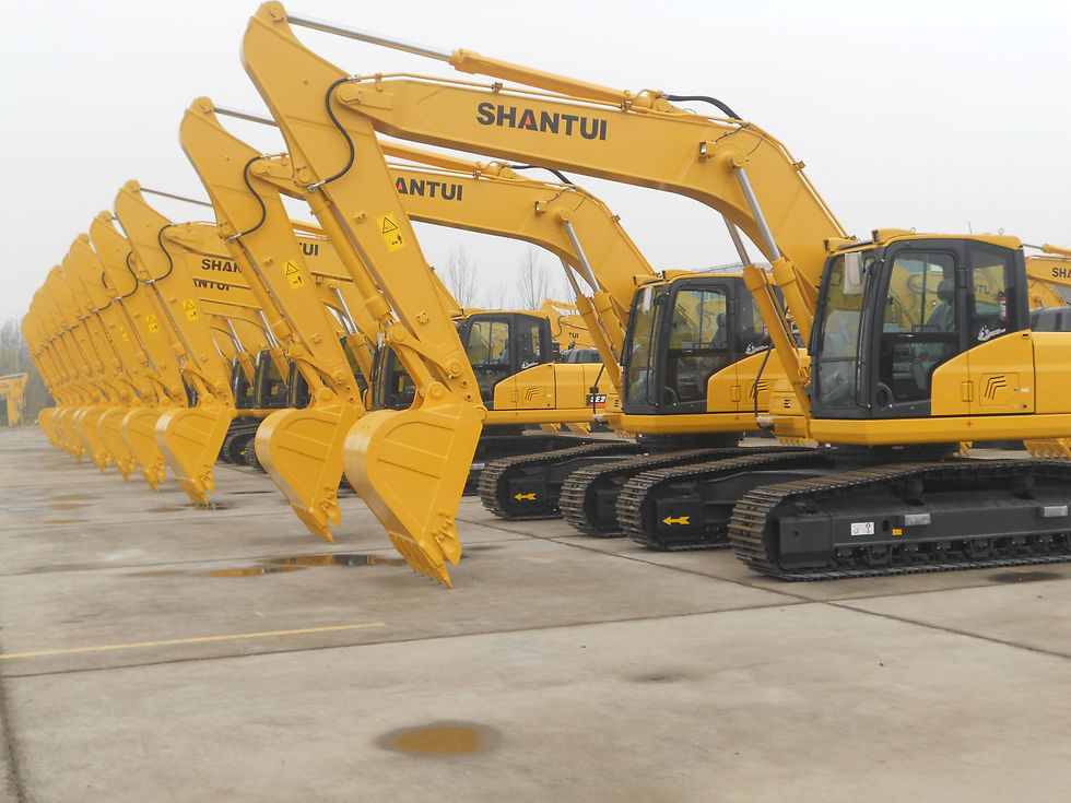 Shantui excavators