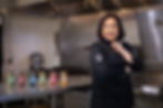 Lucia Herrera of Underworld Feasts with her salsas