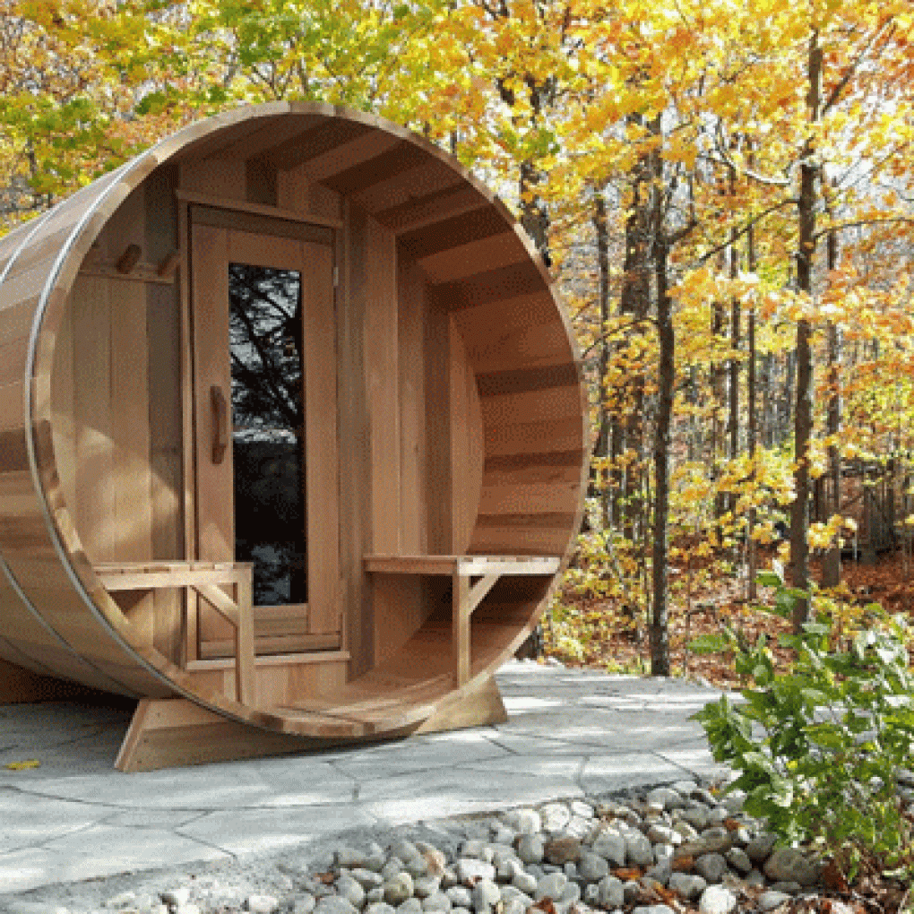 Barrel sauna