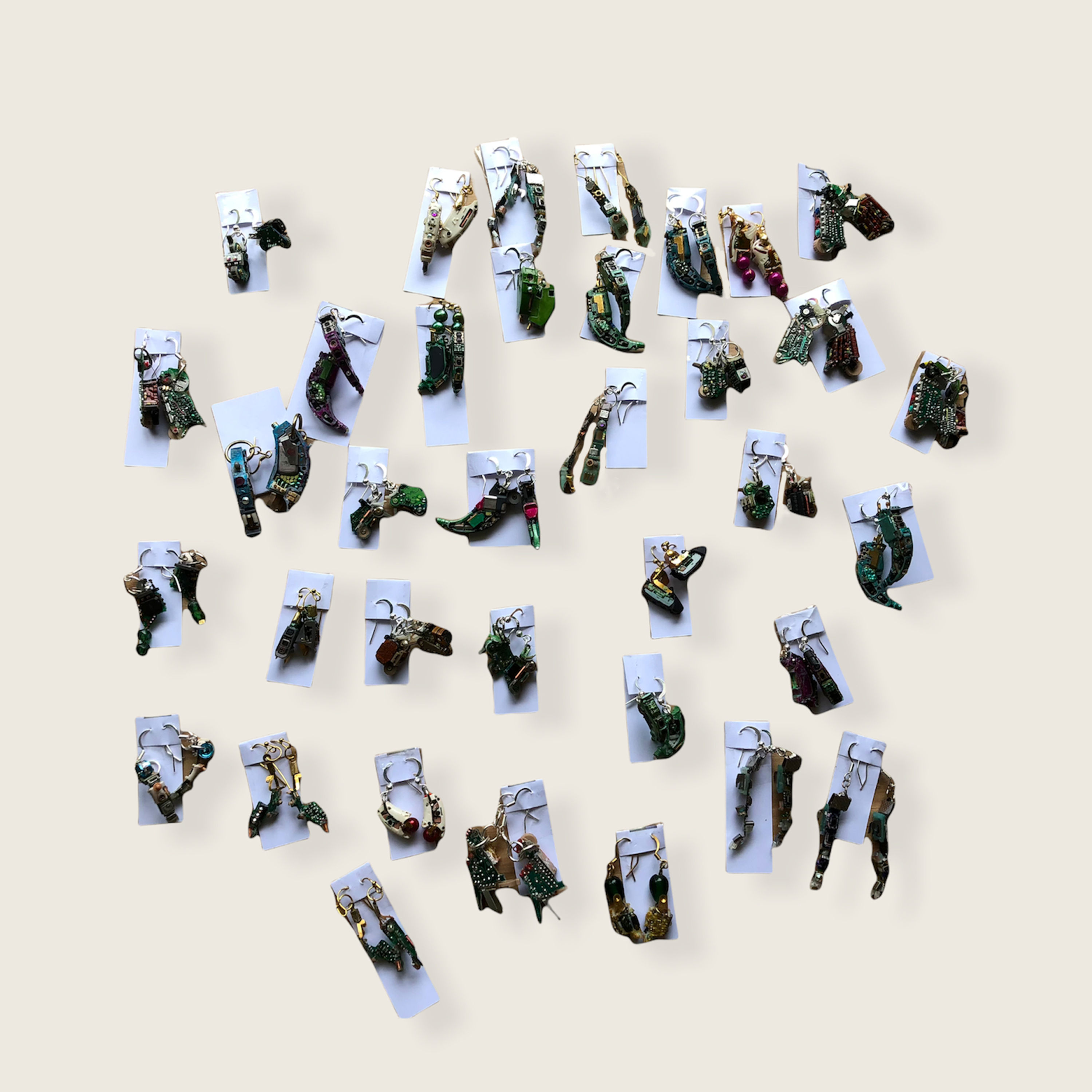 Recycled Hearing Aid Earrings