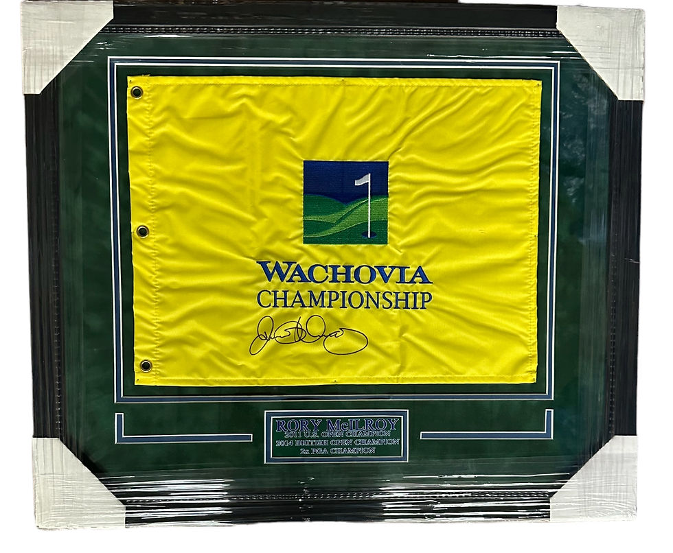 Rory McIlroy Autographed Wachovia Flag