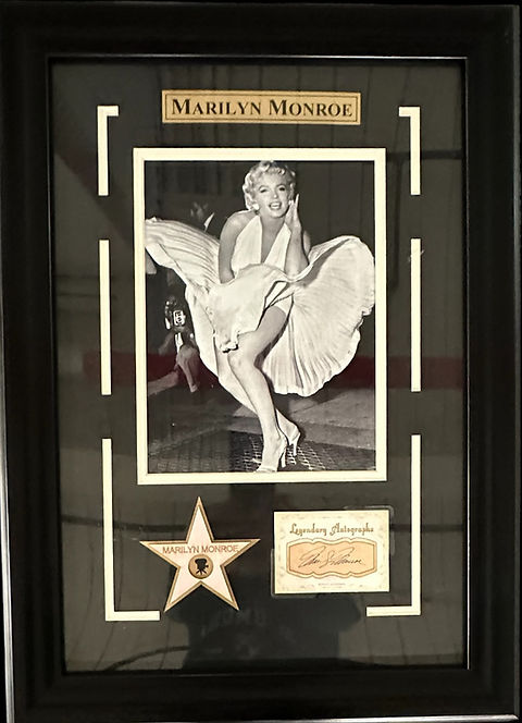 Marilyn Monroe with Replica of Hollywood Star and Legendary