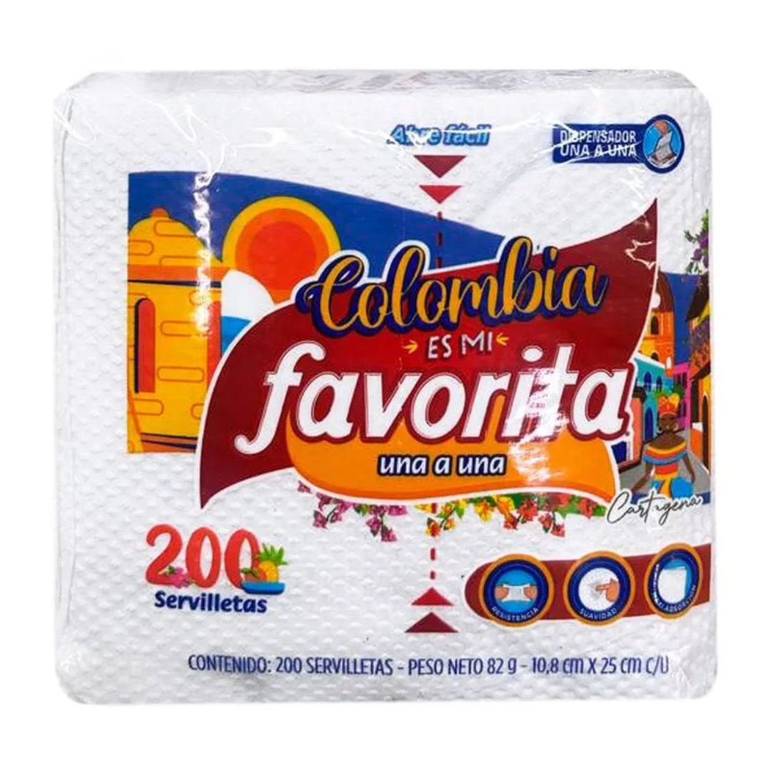 SERVILLETA FAVORITA 1A1*200GRS