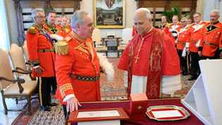 O Papa Leão XIV recebe em audiência o Grão-Mestre da Ordem de Malta, Fra' John T. Dunlap