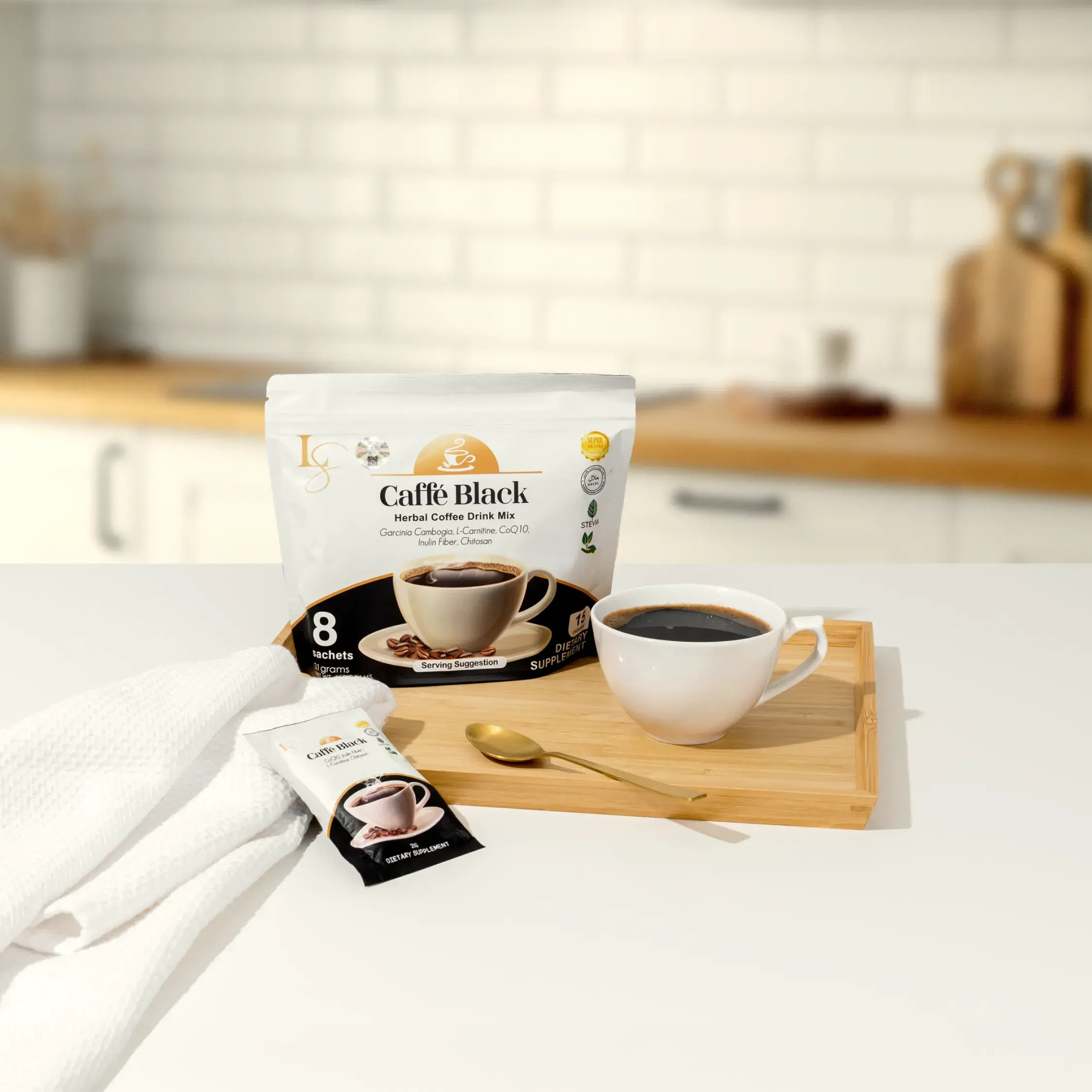 Luxe Slim Caffe Black 15G