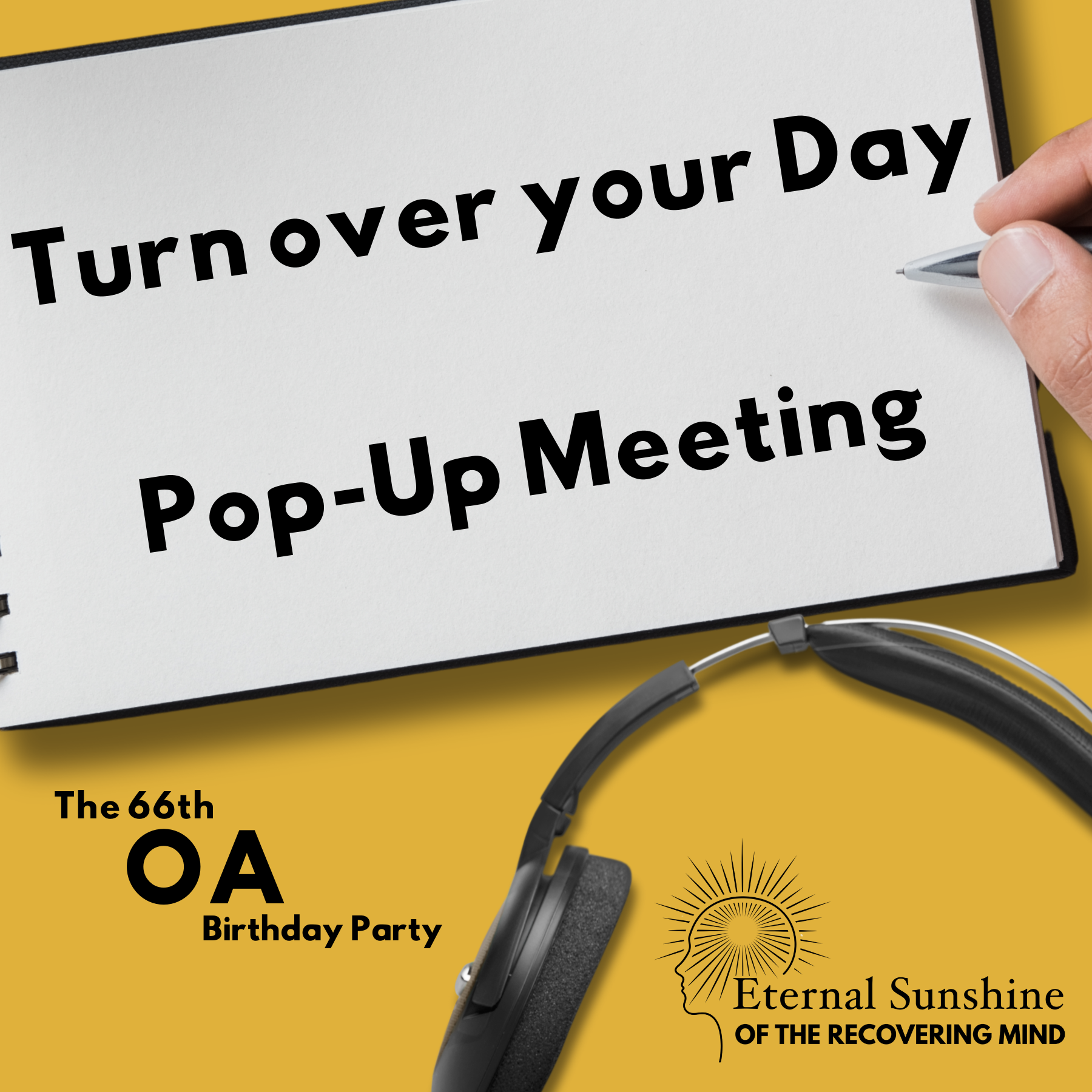 This Is Turn Over Your Day Pop-Up Meeting