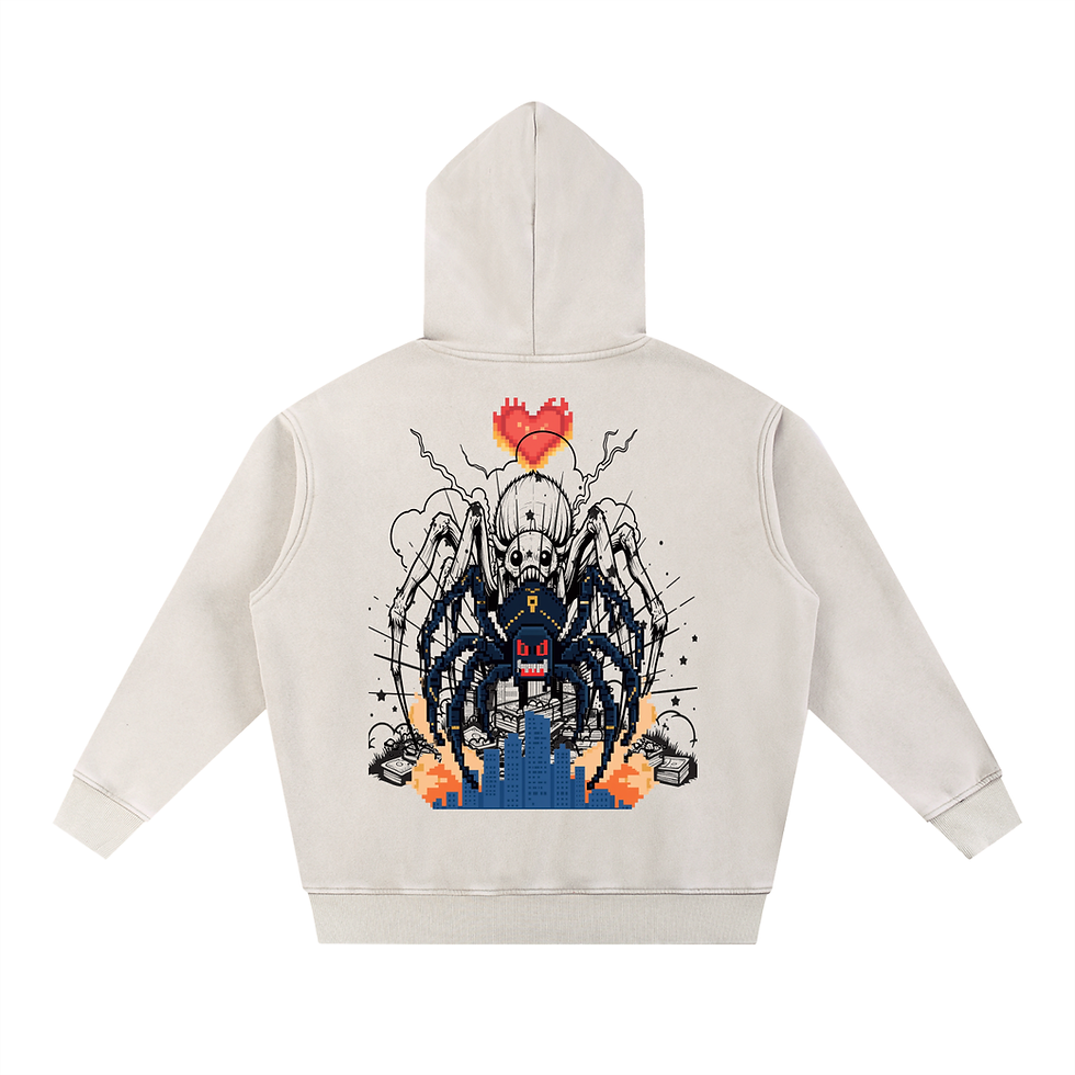 Thumbnail: Snow Wash Fleece Oversize Hoodie
