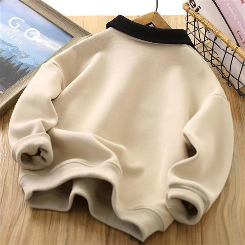 Thumbnail: Winter Boys Warm Hoodies Children Autumn Plus Velvet Sweatshirts Children Fashio