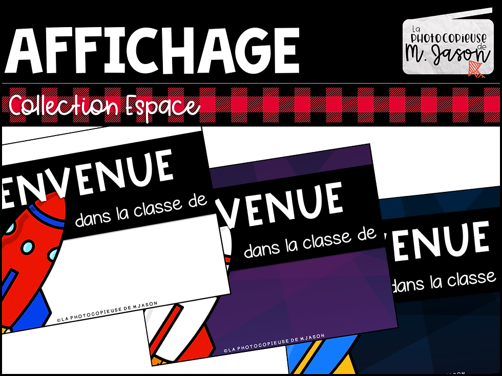 Affiche de classe: Espace